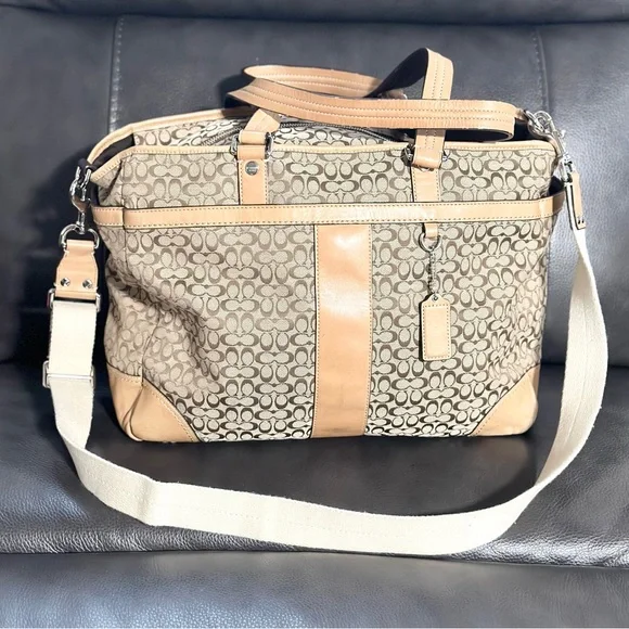 Coach baby diaper bag shop